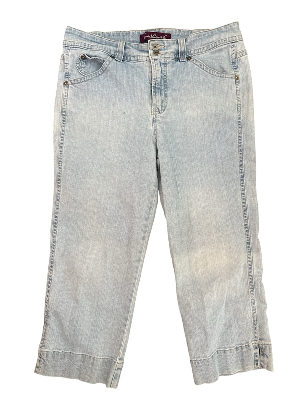 Gloria Vanderbilt Cropped Denim Jeans size 14